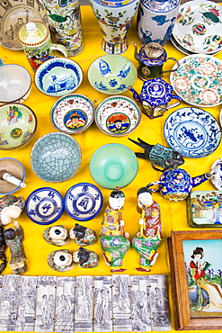 Souvenirs on sale in a gift shop at Fuli, near Xingping, China