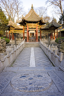 Phoenix Pavilion at the Great Mosque in the Muslim area of Xian, China