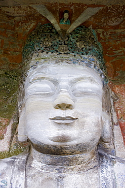 Buddha of Great Sunlight, the Chief Buddha, Dazu rock carvings, Mount Baoding, near Chongqing, China