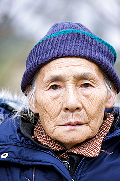 Elderly Chinese woman in Chongqing, China