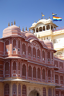 The harem Zenana Deorhi at The Maharaja of Jaipur's Moon Palace in Jaipur, Rajasthan, India