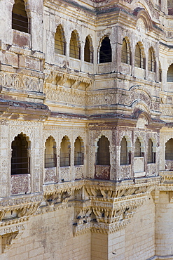 Mehrangarh Fort 19th Century at Jodhpur in Rajasthan, Northern India