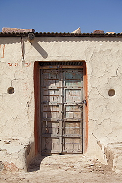 Unoccupied home in Hindu village of Dhudaly in Rajasthan, Northern India