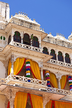 The City Palace of 76th Maharana of Mewar, His Highness, Shriji Arvind Singh Mewar of Udaipur, the Zenana Mahal, Rajasthan, India