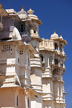 The City Palace of 76th Maharana of Mewar, His Highness, Shriji Arvind Singh Mewar of Udaipur, the Zenana Mahal, Rajasthan, India