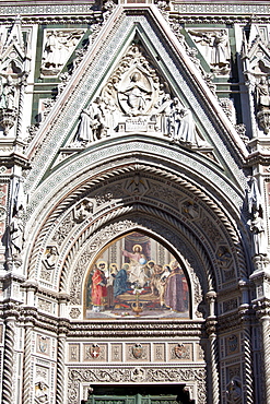 Il Duomo di Firenze, Cathedral of Florence, in Piazza di San Giovanni, Tuscany, Italy