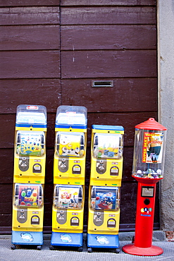 Sweet dispensers  in Radda-in-Chianti, Tuscany, Italy