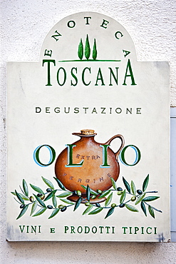 Olive oil tasting shop, enoteca Toscana in Radda-in-Chianti, Tuscany, Italy