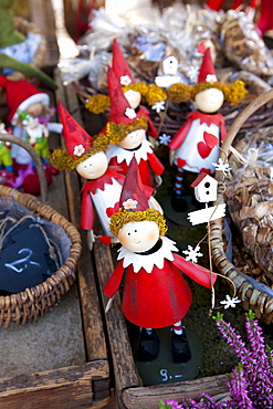 Traditional outdoor Christmas market at Viktualienmarkt in Munich, Bavaria, Germany