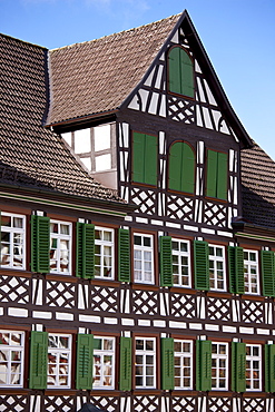 Timber-framed Guesthouse Sonne in Schiltach in the Bavarian Alps, Germany