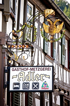 Guesthouse Adler in Black Forest town of Schiltach, Bavaria, Germany