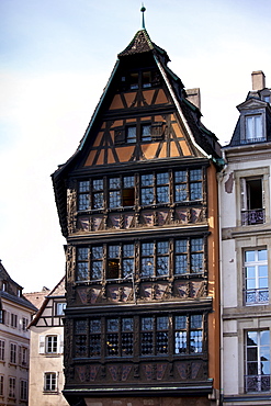 Kammerzell House, 15th & 16th Century medieval building in Cathedral Square at Strasbourg, Alsace, France