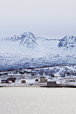 Hamlet on Kvaloya Island near Sommeroy in Arctic Circle Northern Norway