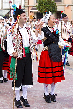 Traditional fiesta at Villaviciosa in Asturias, Northern Spain