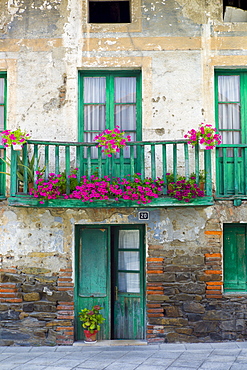 Traditional Basque architecture in the Biskaia Basque region of Northern Spain