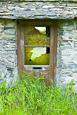 Derelict old period stone cottage rundown and in need of renovation, County Clare, West of Ireland