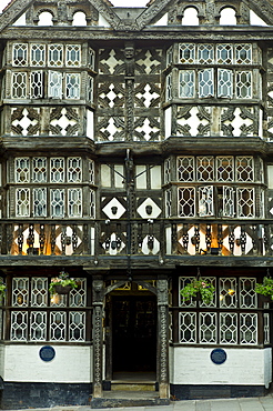 Tudor style timber-framed house in Corve Street, Ludlow, Shropshire, UK