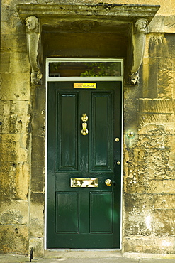 Elegant Georgian style doorway in Chipping Campden, The Cotswolds, Gloucestershire