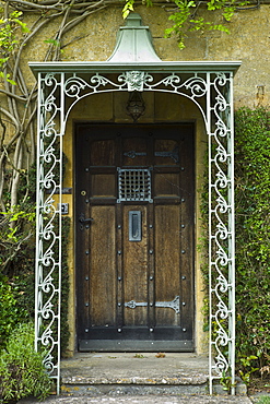 Elegant period doorway in Chipping Campden, The Cotswolds, Gloucestershire