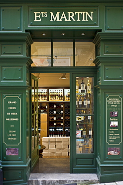 Ets Martin wine merchants fine wines shop in St Emilion in the Bordeaux wine region of France