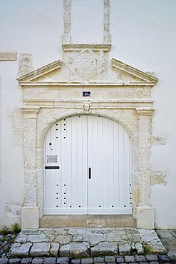 Street scene at St Martin de Re, Ile de Re, France