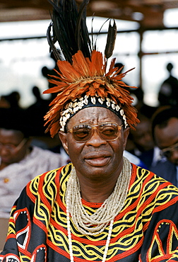 Local chief at cultural festival in Bamenda, Cameroon, West Africa