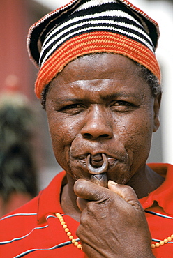 Musician at cultural festival in Bamenda, Cameroon, West Africa