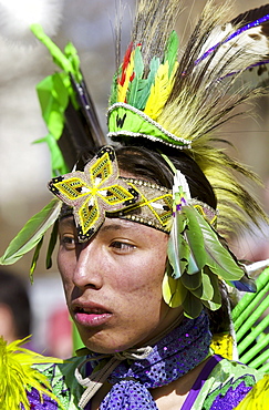 Tribes of  plains indians - Sioux, Dakota, Cree and Dene First Nation People, Wanuskewin Heritage Park, Saskatoon, Canada