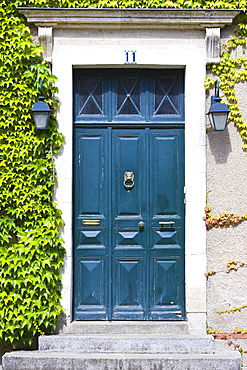 Period doorway in Ballee, Normandy, France