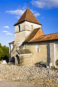 Ancient church at Boulouneix near Brantome, France