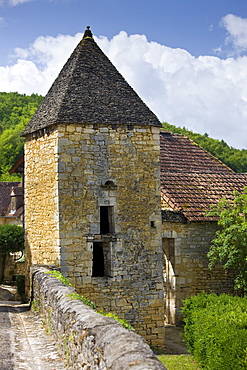 Traditional French buildings at St Amand de Coly, Dordogne, France