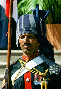 Ceremonial guard at Military Academy at Poona,  India