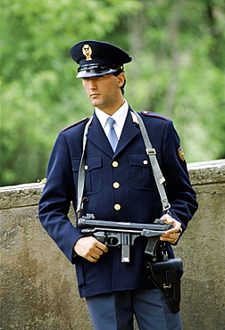 Armed police in Italy