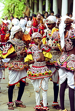 Traditional Sri Lankan dancers in Colombo, Sri Lanka