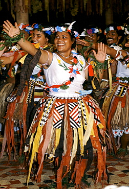 Local people at cultural event in Tuvalu, South Pacific