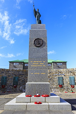 1982 Falklands War Memorial, Liberation Monument, Secretariat, Central Stanley, Port Stanley, Falkland Islands, South America