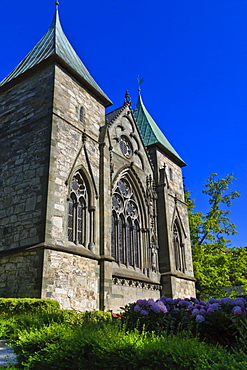 Stavanger Cathedral on a summer's day, Stavanger, Norway, Scandinavia, Europe