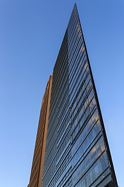 Modern high rise office building, early morning, Potsdamer Platz, Berlin, Germany, Europe