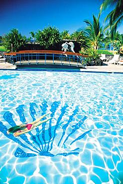 Girl Swimming in Pool