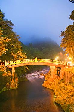 Nikko Futarasan Shrin, Shinkyo Bridge and Daiya River, Tochigi, Japan　