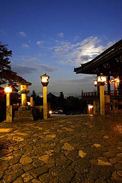 Night View, Todai-ji, Nigatsu-do, Nara, Japan