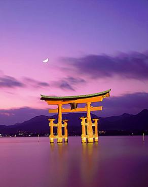 Ootorii at Night, Itsukushima, Hiroshima Prefecture, Japan