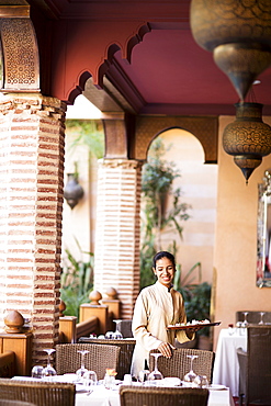 The restaurant La Maison Arabe, Marrakesh, Morocco