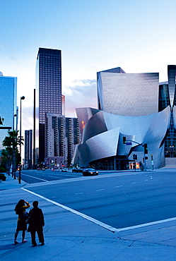 Exterior of Walt Disney Concert Hall, Los Angeles, California, USA