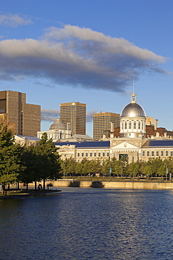 View of Parc du Bassin-Bonsecours, Montreal, Canada