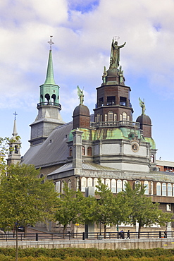 View of The Notre-Dame-de-Bon-Secours Chapel in Montreal, Canada