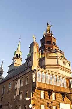 Low angle view of Notre-Dame-de-Bon-Secours Chapel, Montreal, Canada