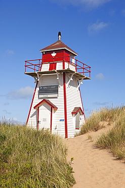 Lighthouse at Covehead in Prince Edward Island National Park, Canada