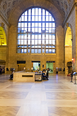 People at Union Station in Toronto, Canada