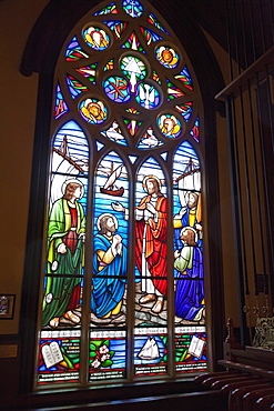 View of St. John's Anglican church in Lunenburg, Nova Scotia, Canada